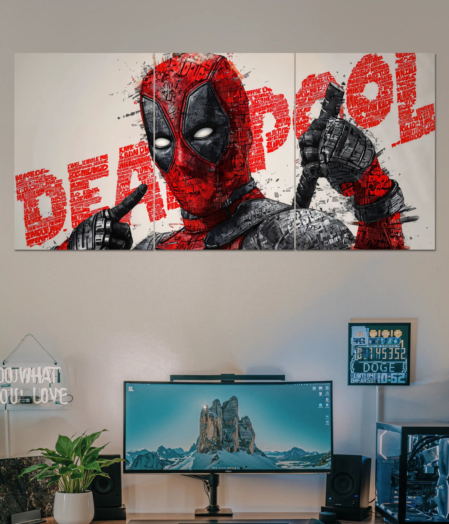 Deadpool Attitude Split Poster – Marvel Superhero Main Image - Everanta