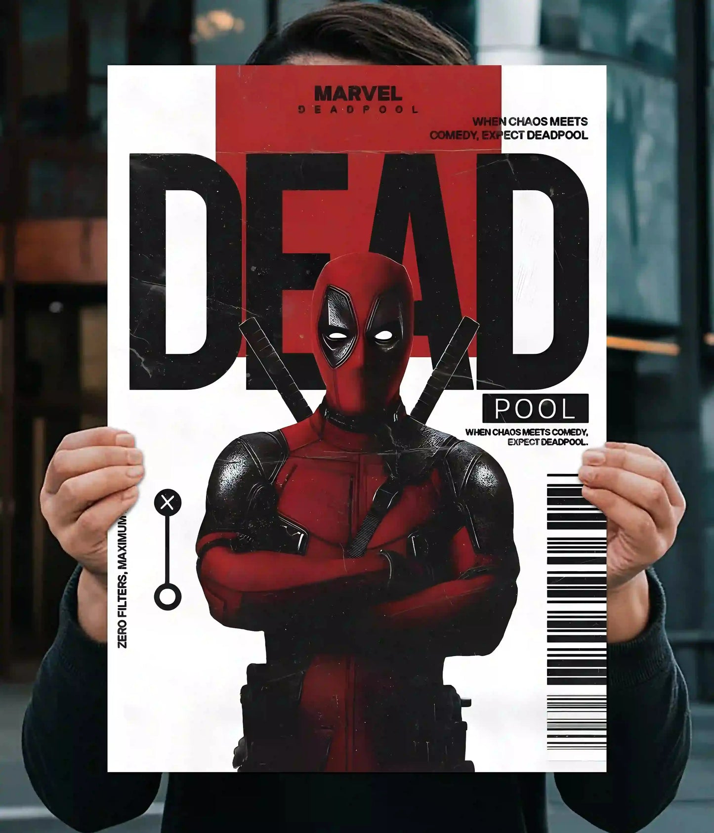 Deadpool Chaos Meets Comedy Wall Poster Main Image - Everanta