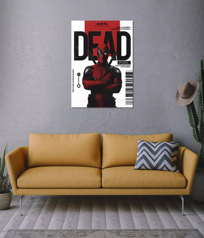 Deadpool Chaos Meets Comedy Wall Poster on Wall - Everanta