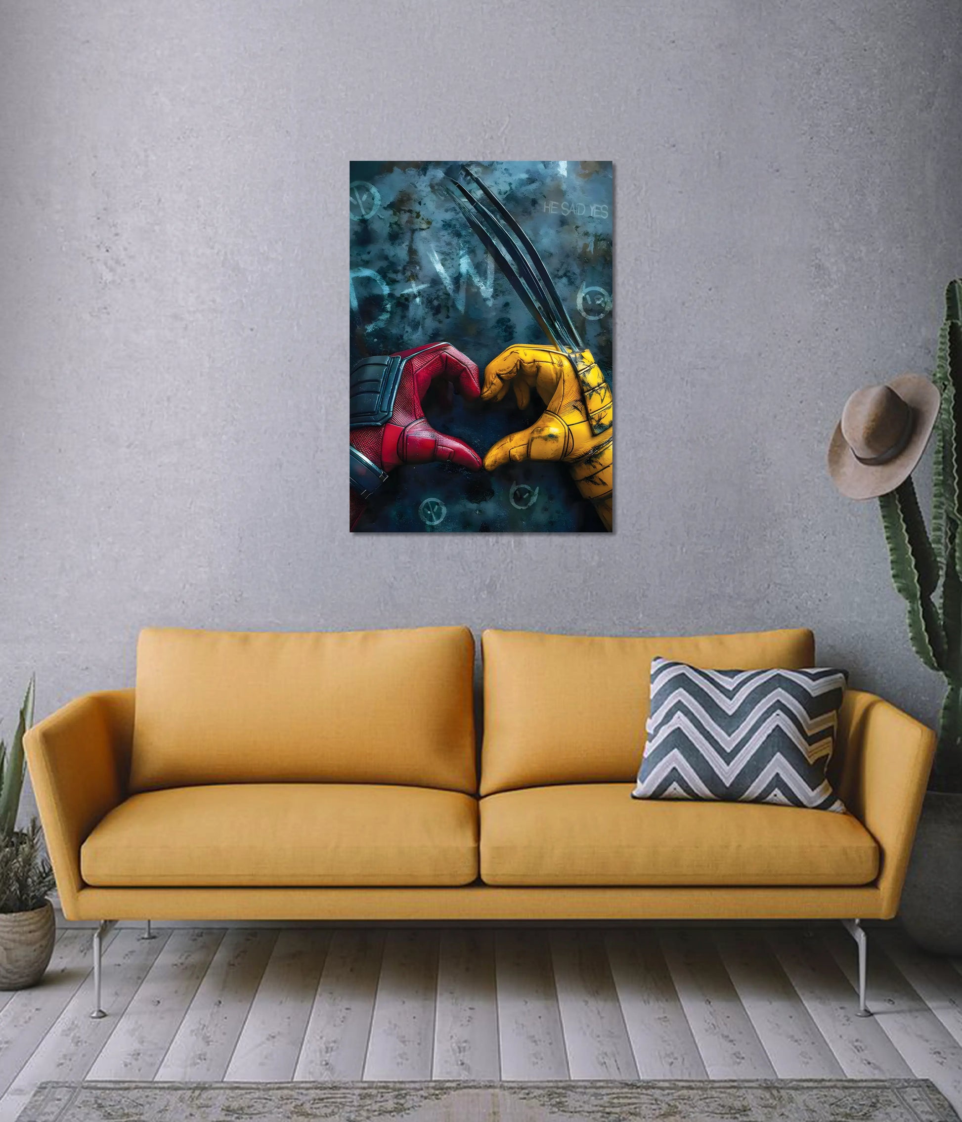 Deadpool × Wolverine Poster – Marvel Superhero Friendship On Wall - Everanta