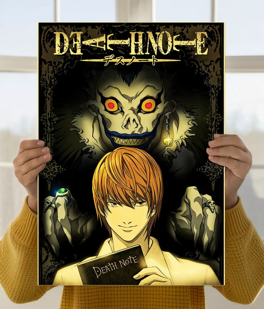 Death Note Split Death Note Wall Posters | Light vs L | Everanta