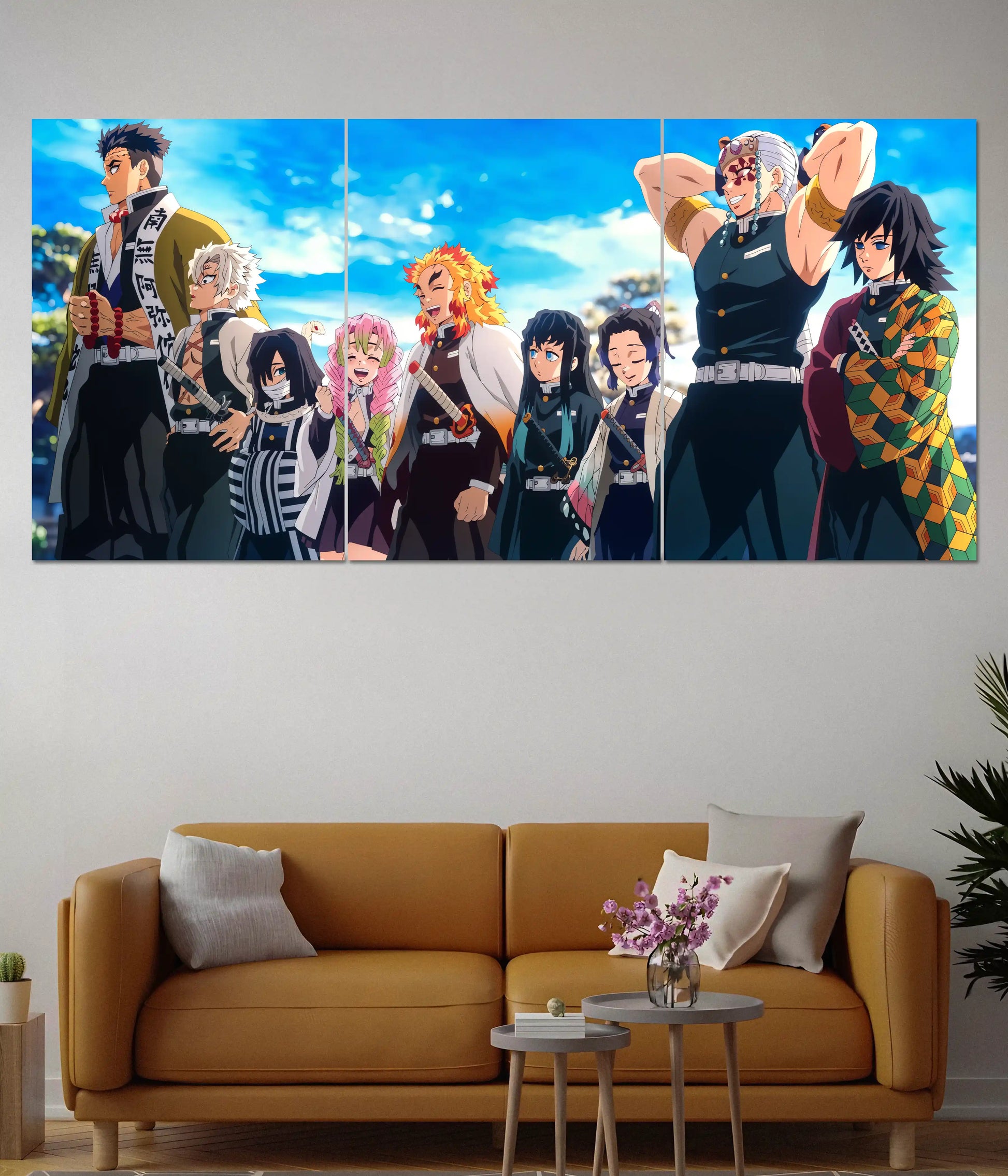 Demon Slayer 9 Hashira Split Poster - Everanta