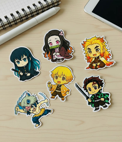 Demon Slayer Chibi Characters Sticker Pack Main Image - Everanta