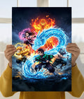 Demon Slayer Elemental Powers Anime Poster