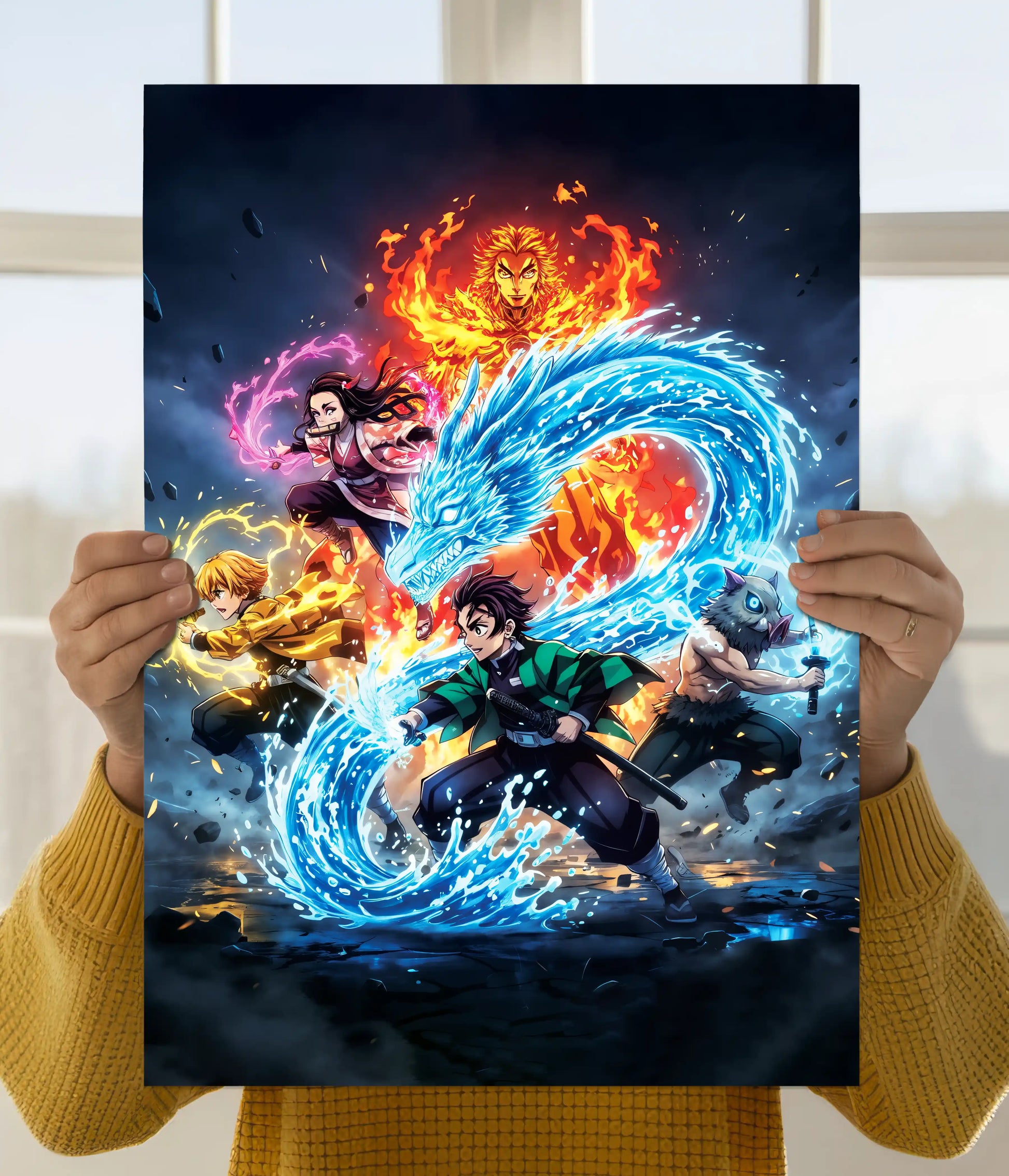 Demon Slayer Elemental Powers Anime Poster Main Image - Everanta