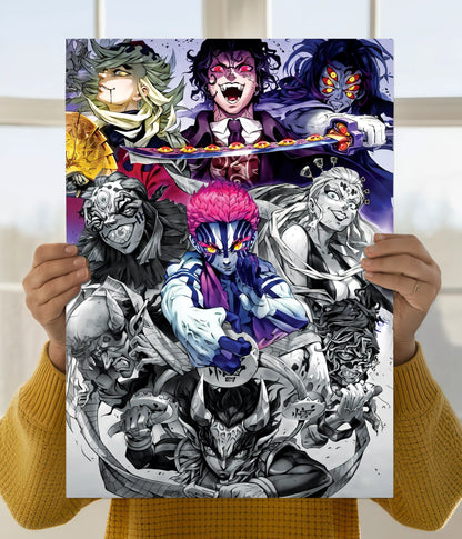 Demon Slayer Upper Moon Villains Poster Main Image - Everanta