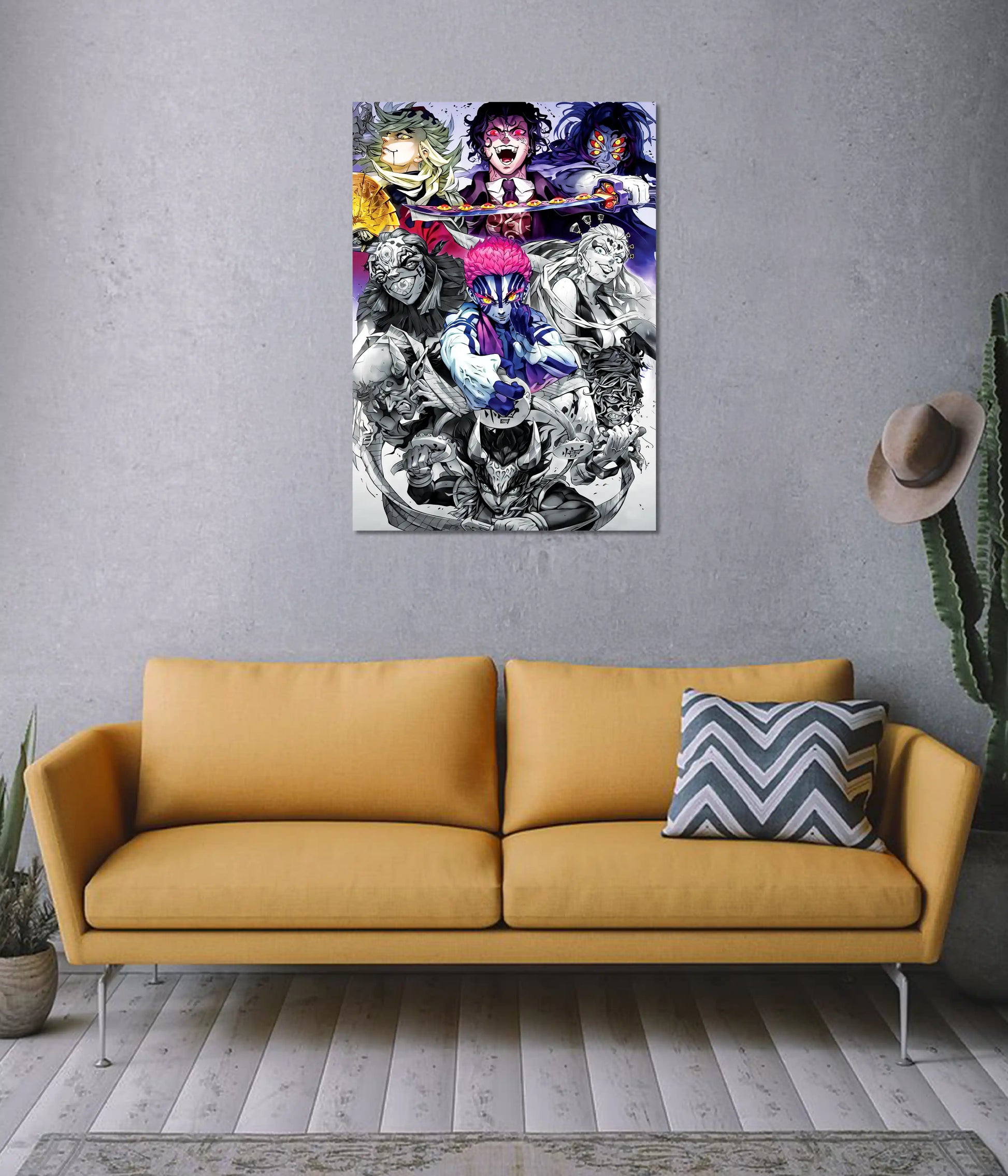 Demon Slayer Upper Moon Villains Poster on Wall - Everanta