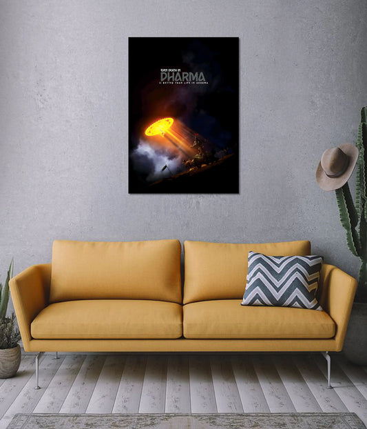 Dharma Over Death – The Divine Justice Wall Poster on Wall - Everanta