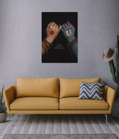Divine Connection Spiritual Wall Poster on Wall - Everanta