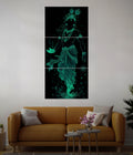 Divine Glow Krishna – Spiritual Split Poster