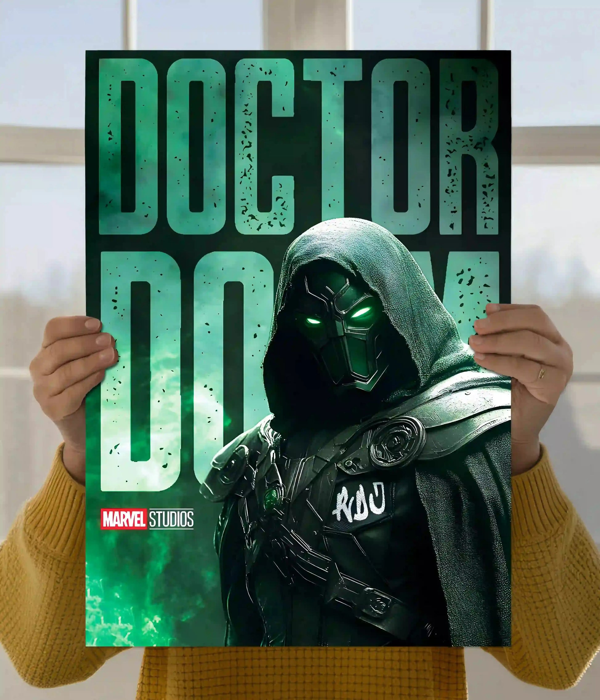 Doctor Doom Emerald Shadow Wall Poster Main Image - Everanta