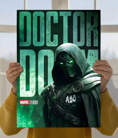 Doctor Doom Emerald Shadow Wall Poster Main Image - Everanta