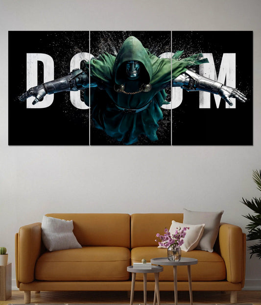 Doctor Doom Power Rise Split Poster - Everanta