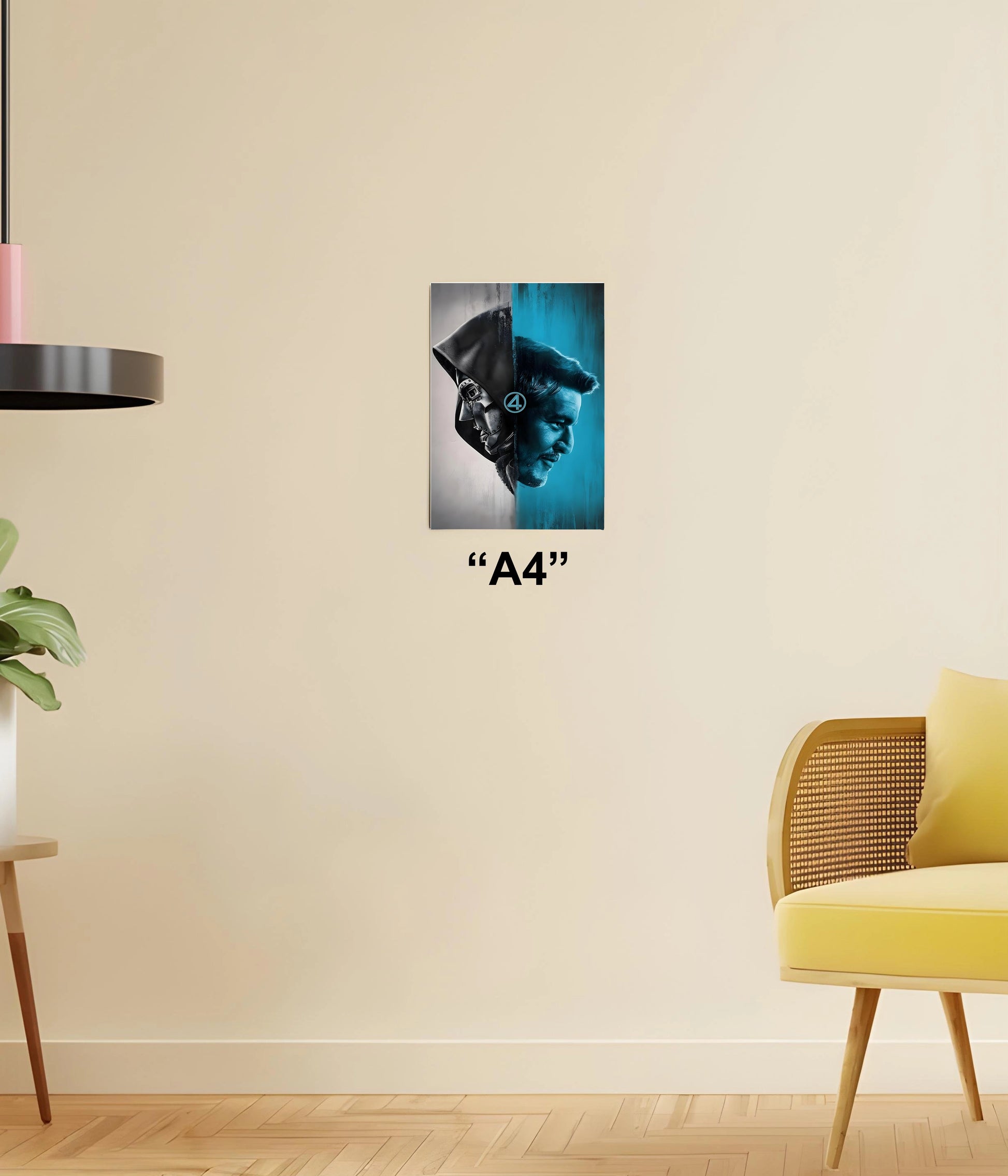 Doctor Doom vs. Richards – Fantastic Four Poster A4 Size - Everanta