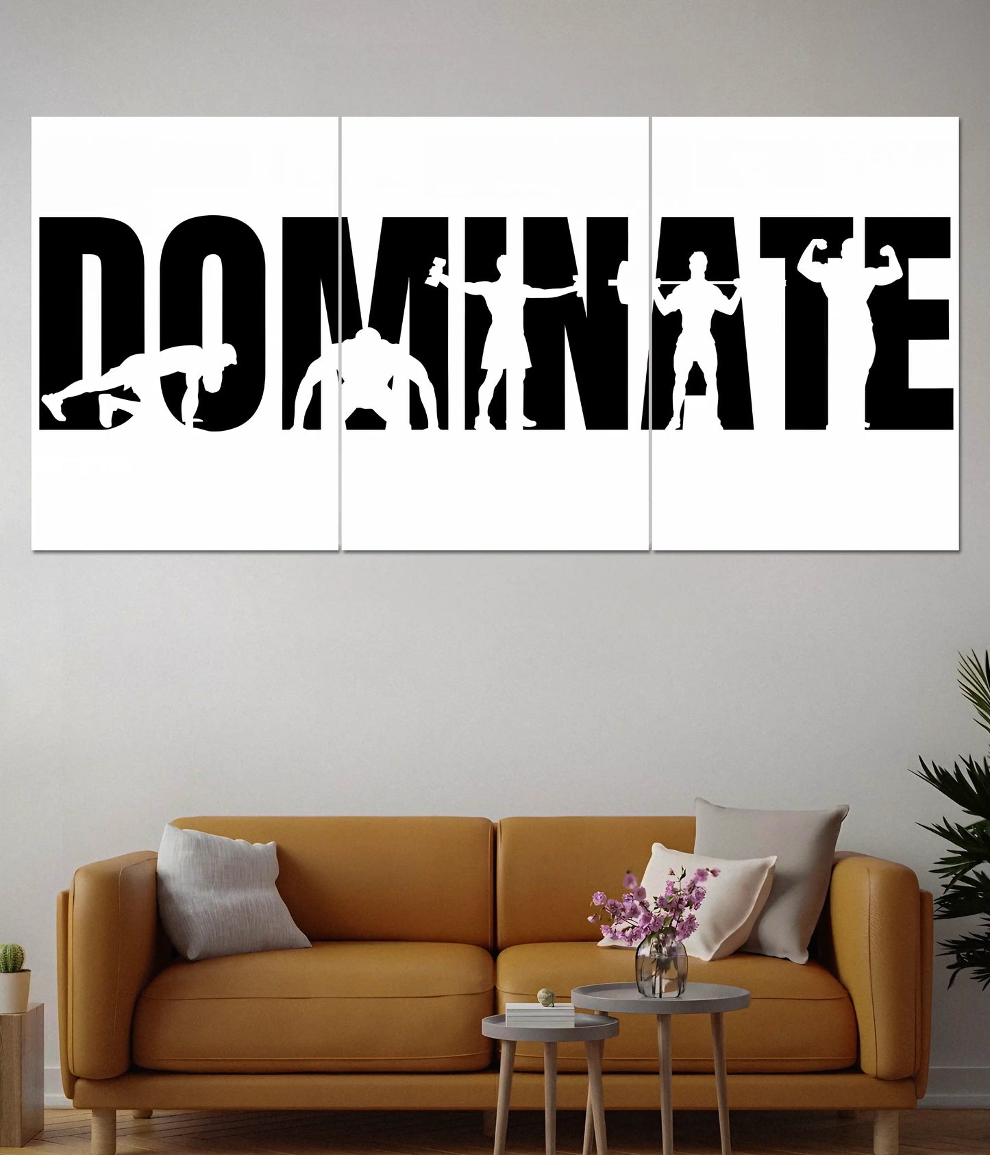 Dominate Split Poster – Gym Motivation - Everanta