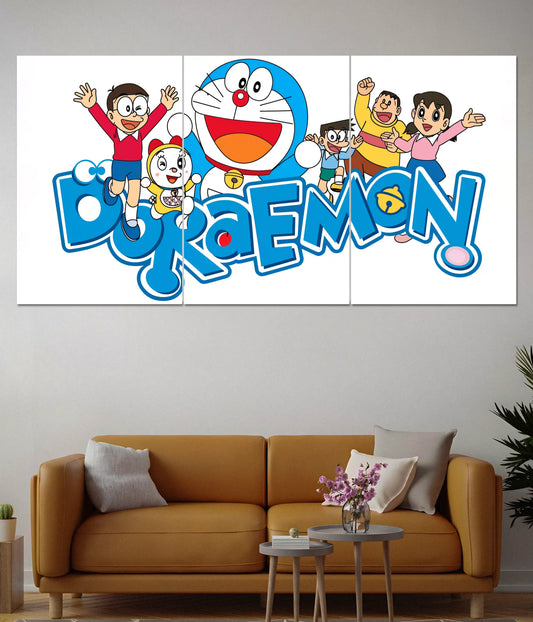 Doraemon 3 Piece Split Poster - Everanta