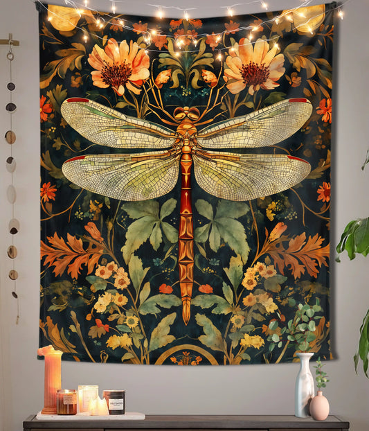 Dragonfly Garden – Harmony Wall Tapestry Main Image - Everanta