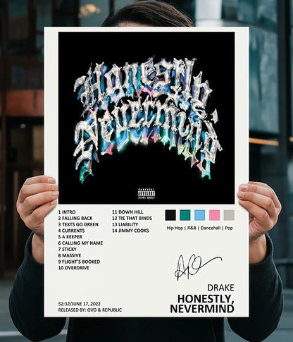 Drake – Honestly, Nevermind Album Poster Main Image - Everanta