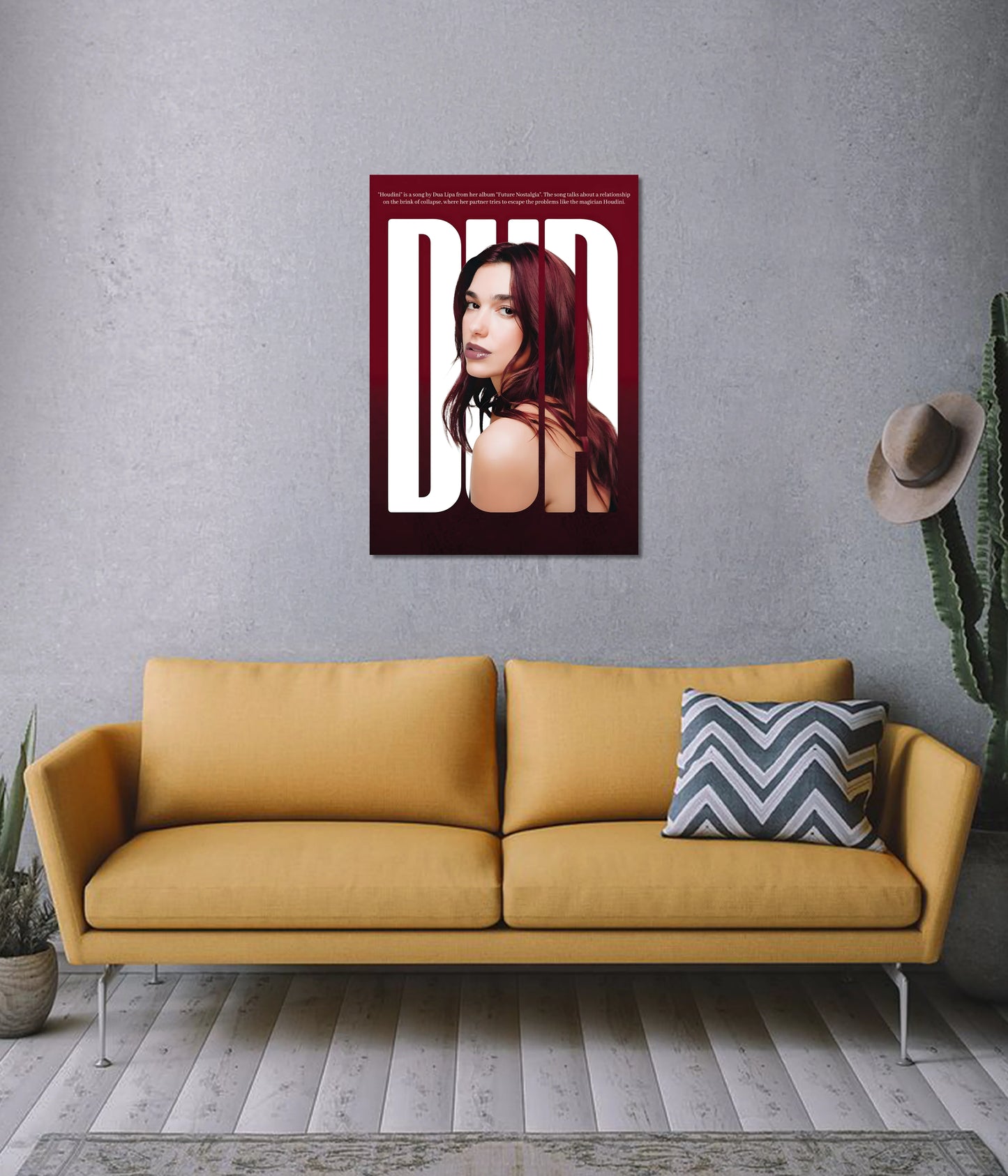 Dua Lipa – Houdini Wall Poster - Everanta