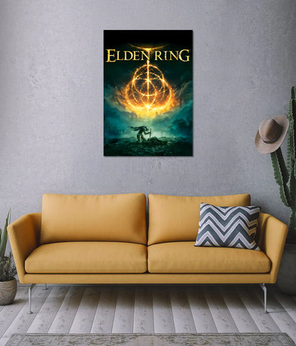 Elden Ring Glowing Sigil Poster on Wall - Everanta