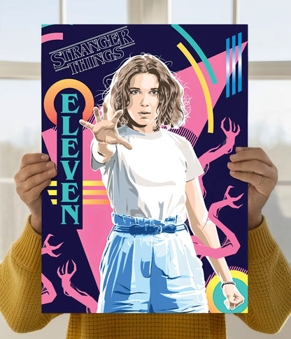 Eleven Power Mode – Stranger Things Neon Poster Main Image - Everanta