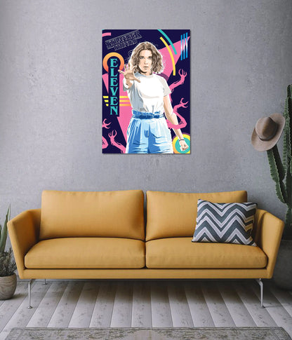 Eleven Power Mode – Stranger Things Neon Poster on Wall - Everanta