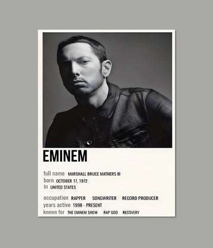 Eminem – Iconic Rap Legend Wall Poster Main Image - Everanta