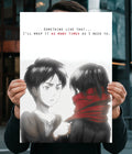 Eren & Mikasa Scarf Scene Poster