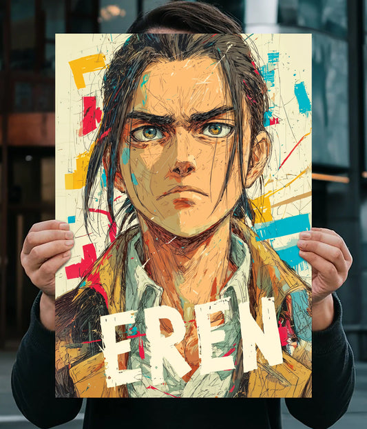 Eren Yeager Rage Poster Main Image - Everanta