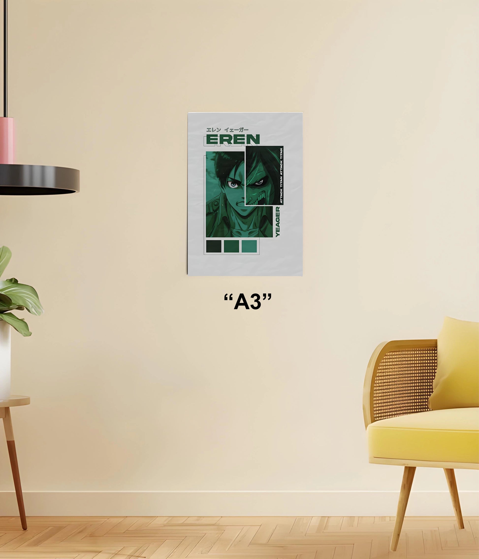 Eren Yeager – The Last Stand | Attack on Titan Anime Poster A3 Size - Everanta