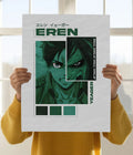 Eren Yeager poster – Attack on Titan Anime Poster