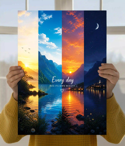 Every Day Has Its Own Beauty Aesthetic Nature Wall Poster Main Image - Everanta
