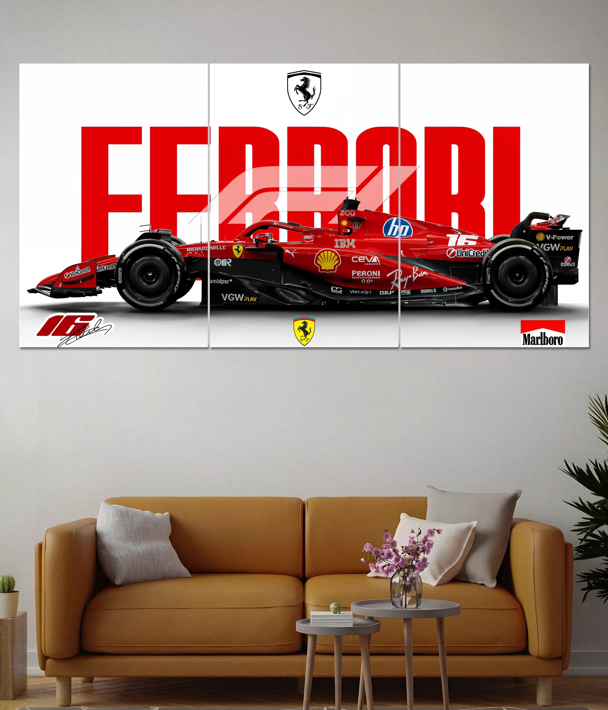 Ferrari F1 Racing Split Poster - Everanta