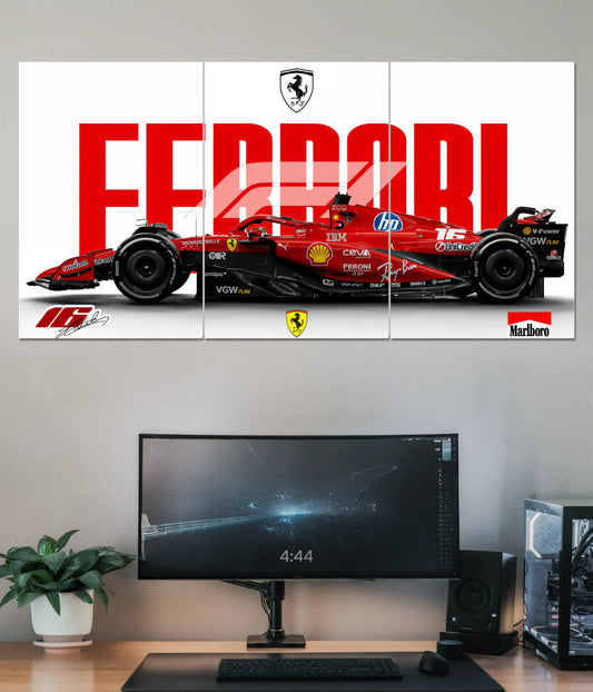 Ferrari F1 Racing Split Poster Main Image - Everanta