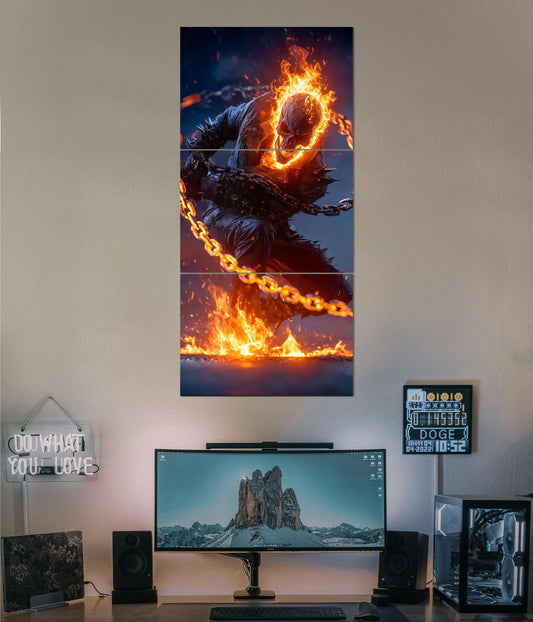 Fiery Vengeance - Ghost Rider Split Wall Poster Main Image - Everanta