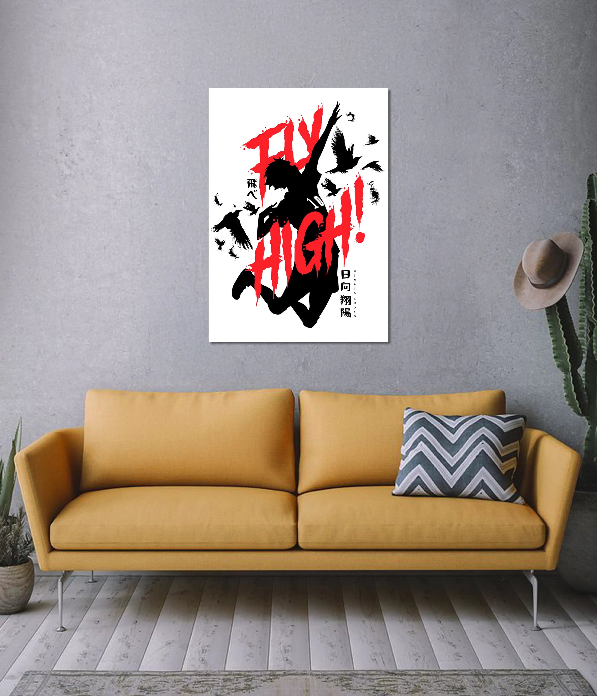 Fly High – Hinata Shoyo Anime Poster on Wall - Everanta