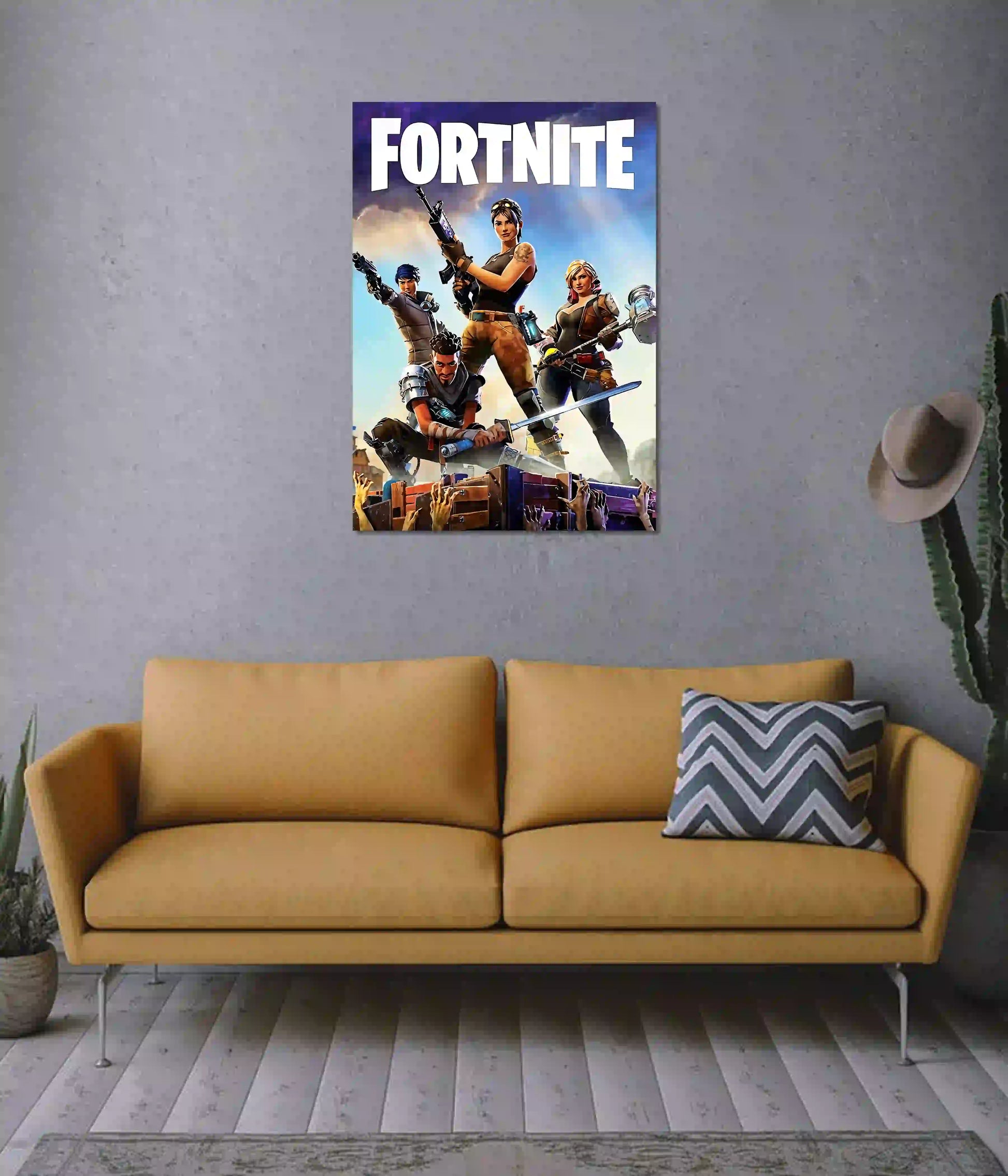 Fortnite Squad Victory Poster on Wall - Everanta