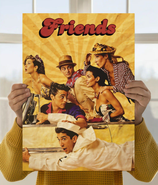 Friends Classic Sitcom Retro Poster Main Image - Everanta
