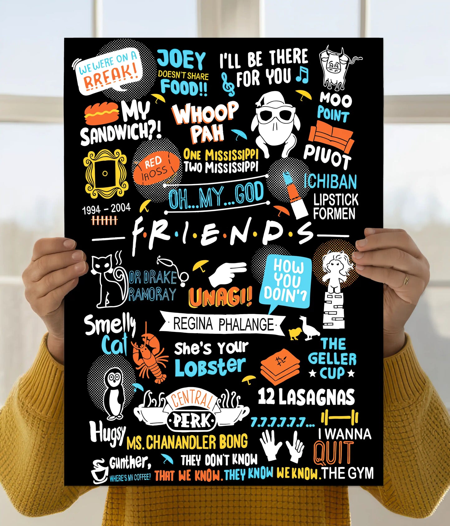 Friends Iconic Dialogues Poster Main Image - Everanta