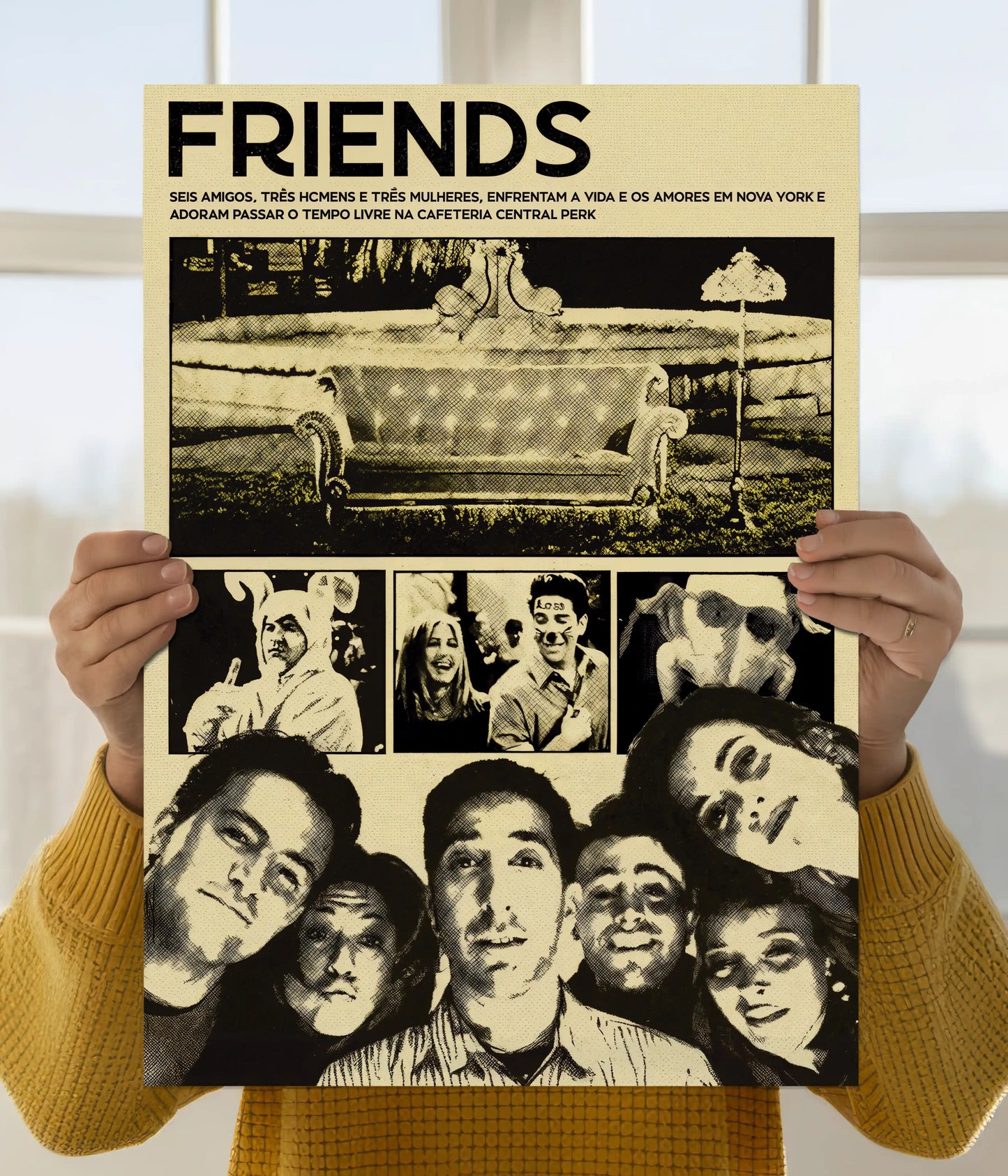 Friends Vintage Aesthetic TV Show Poster Main Image - Everanta