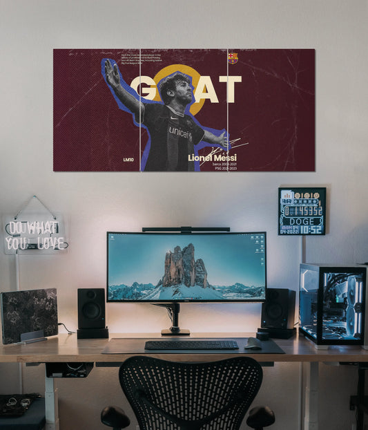 GOAT Messi – Legendary Split Wall Poster - Everanta