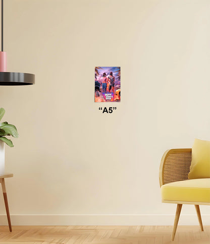 GTA 6 Official Style Gaming Poster A5 Size - Everanta
