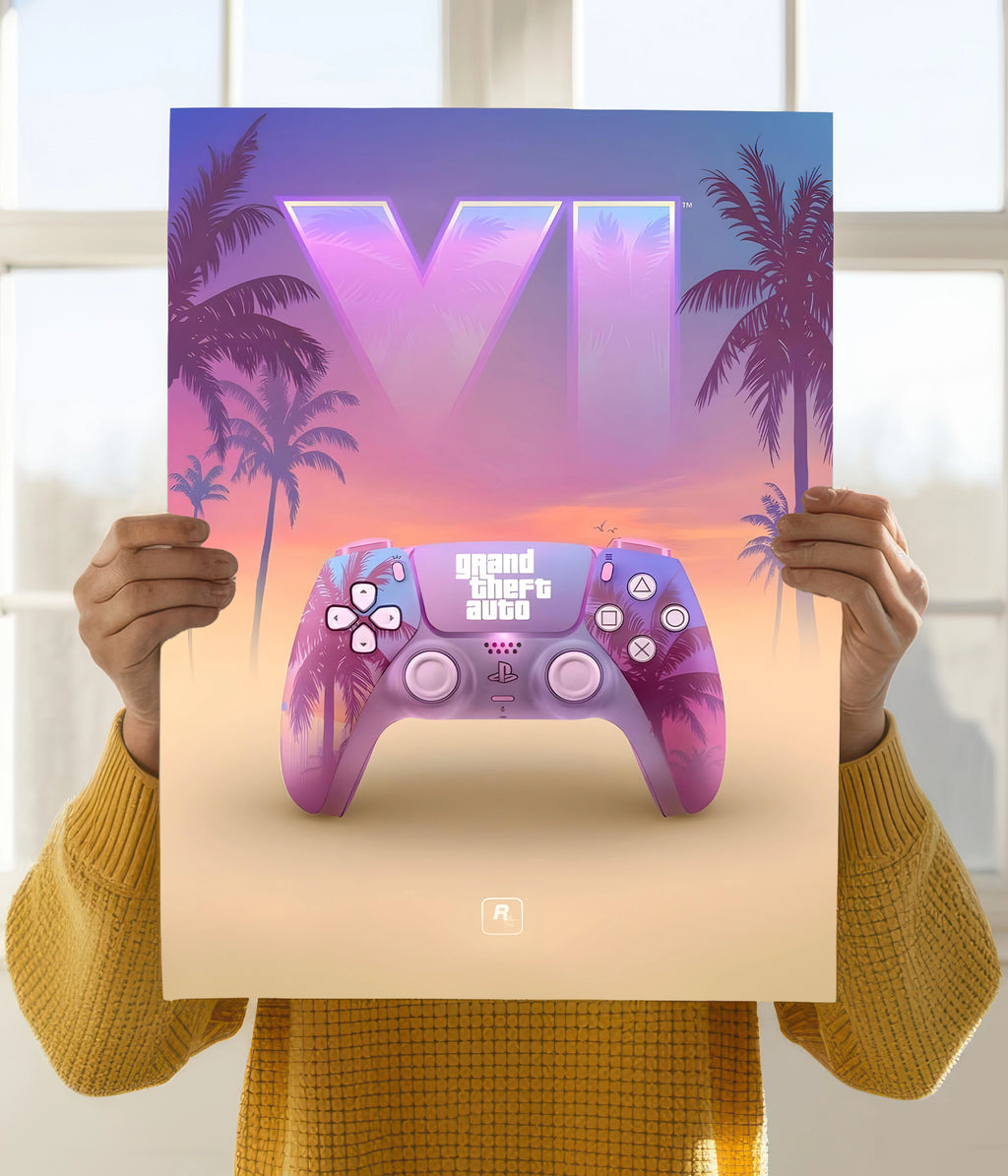GTA 6 Poster Controller Vibes Holding Image - Everanta