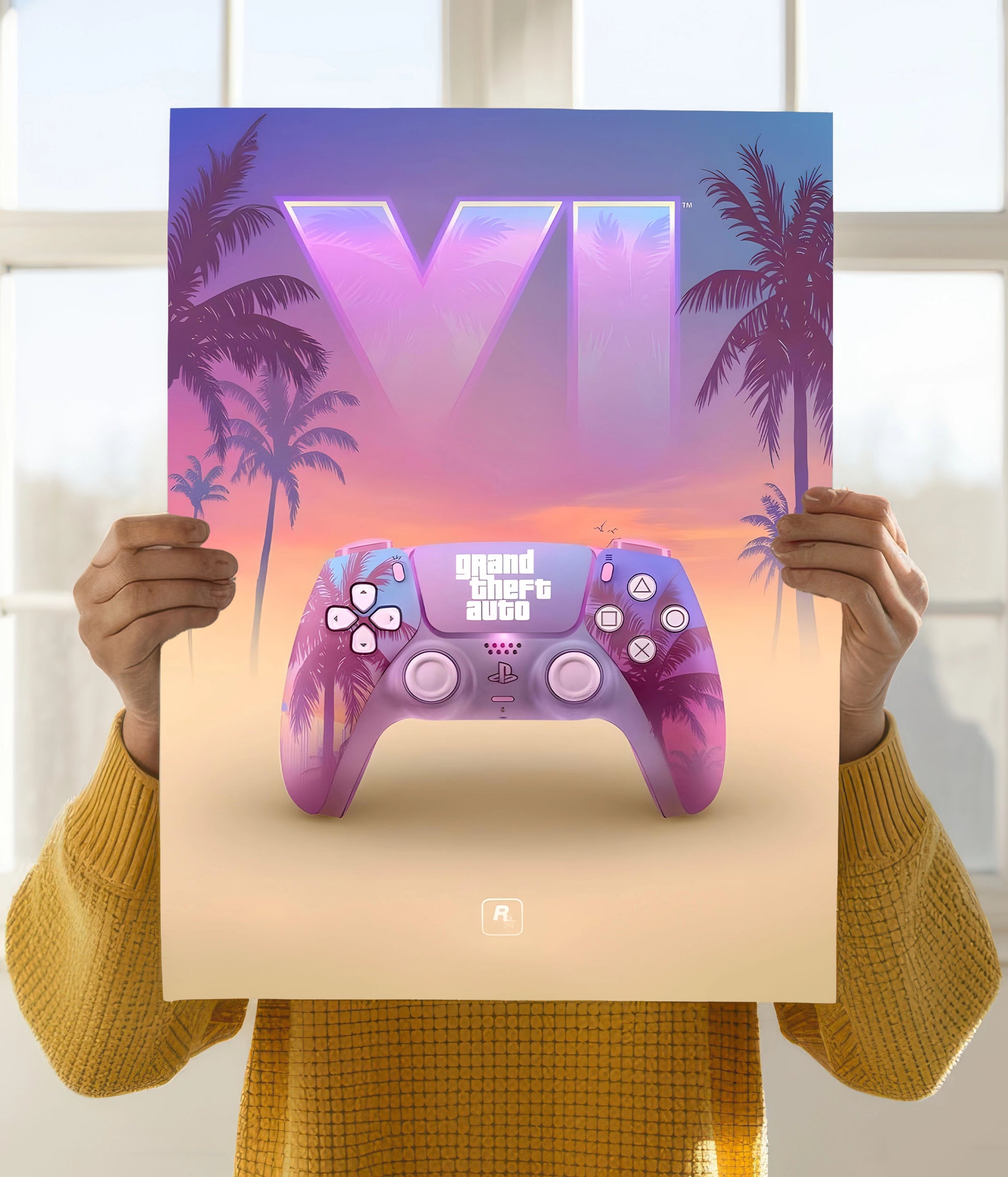 GTA 6 Poster Controller Vibes Holding Image - Everanta