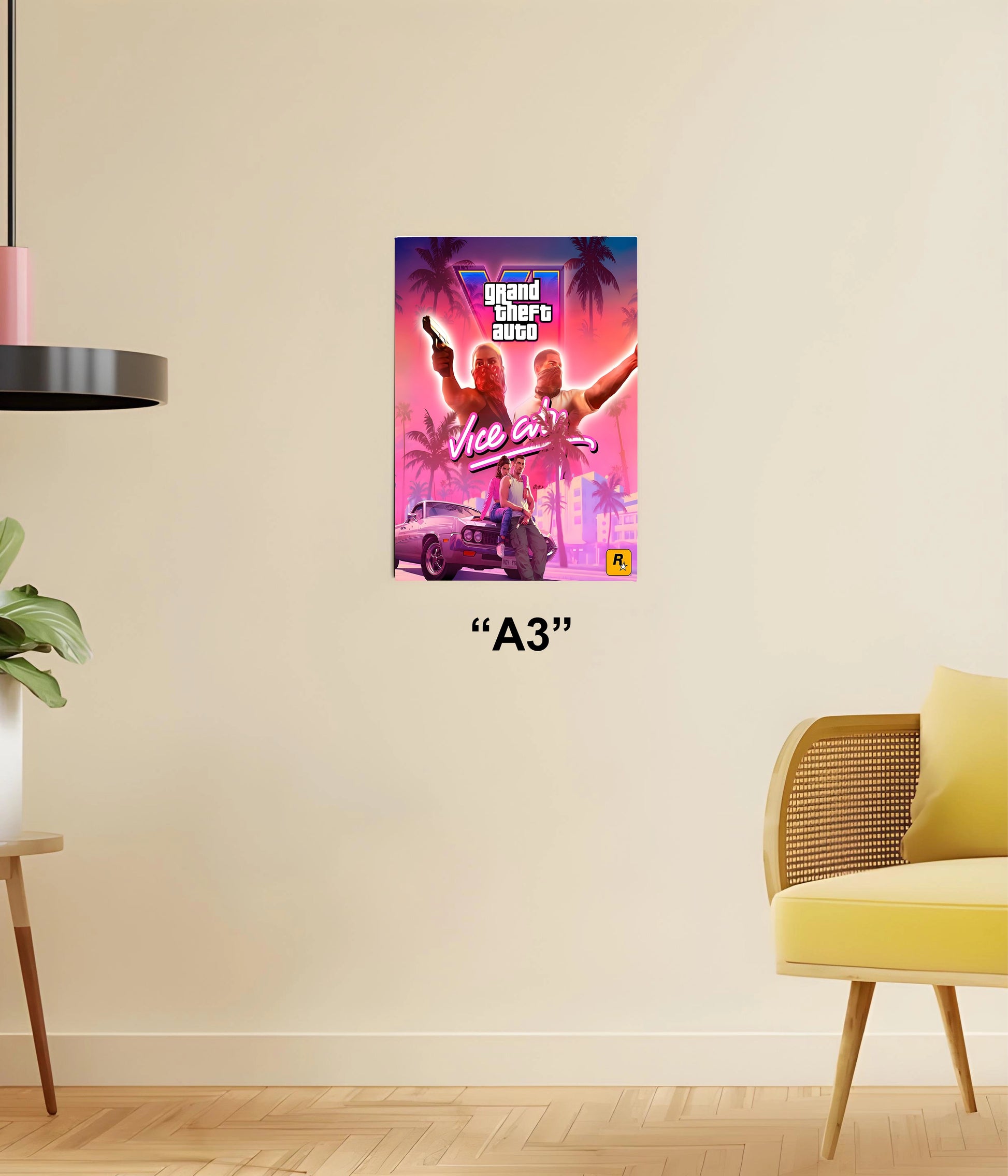 GTA 6 Vice City Poster A3 Size - Everanta