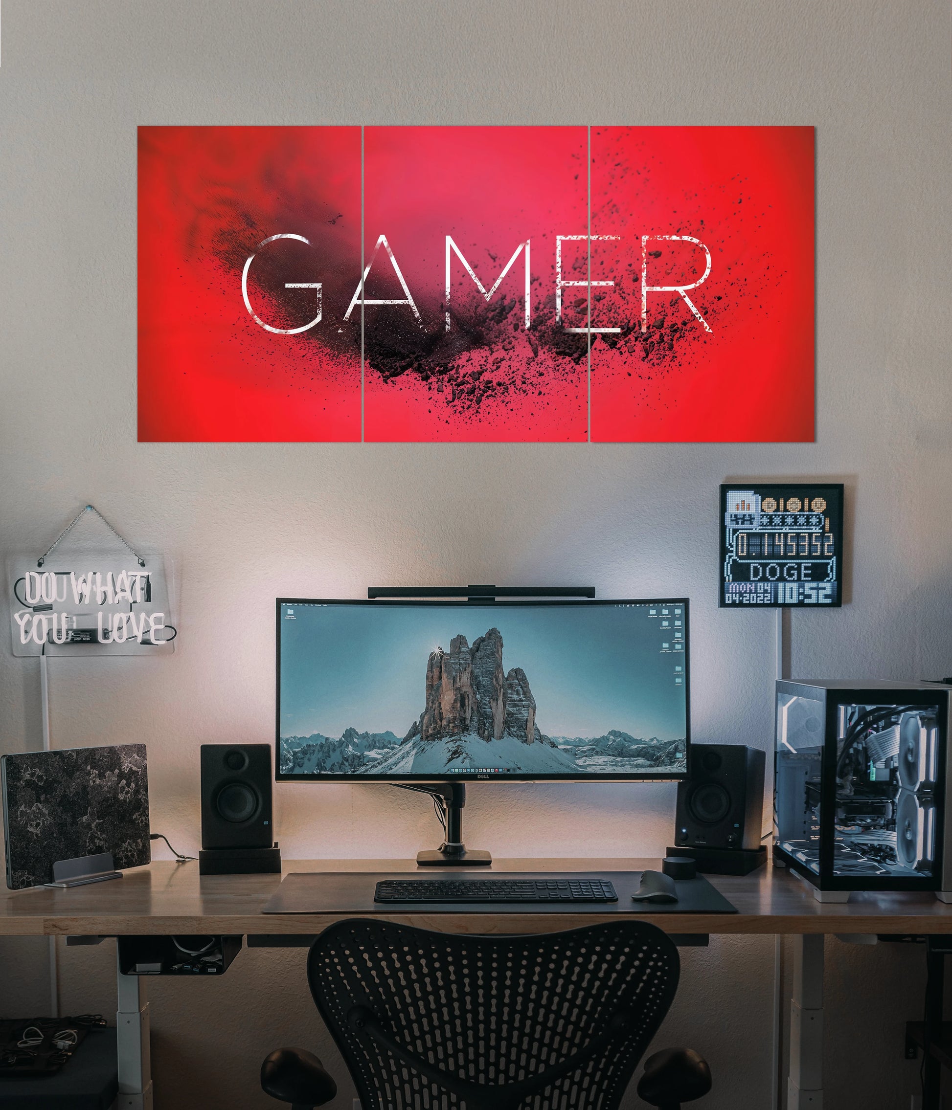 Gamer Mode – Split Poster for Gaming Setup Main Image - Everanta