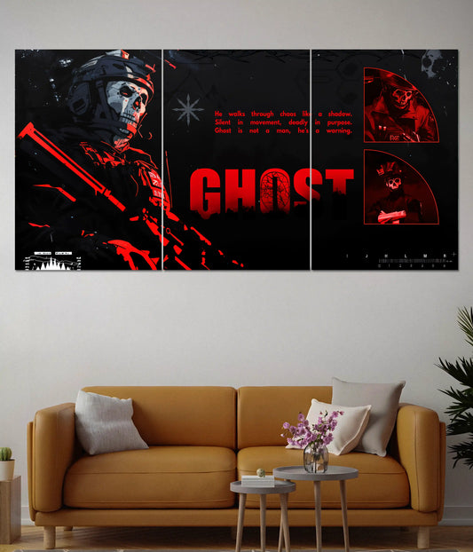 Ghost Shadow Gaming Split Poster - Everanta