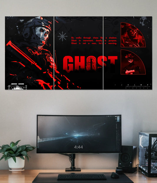 Ghost Shadow Gaming Split Poster Main Image - Everanta