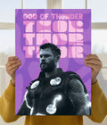 God of Thunder - Thor Marvel Poster