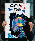 God’s Plan | Abstract Aesthetic Wall Poster